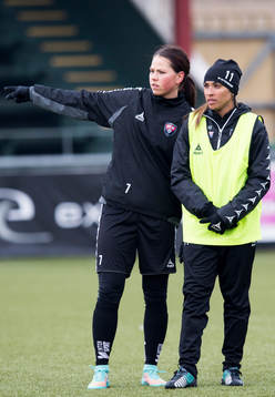 Rosengårds Sara Björk Gunnarsdottir och Marta Viera Da