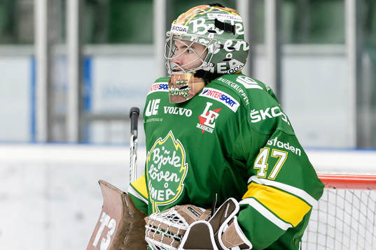 Björklövens målvakt Kevin Lindskoug