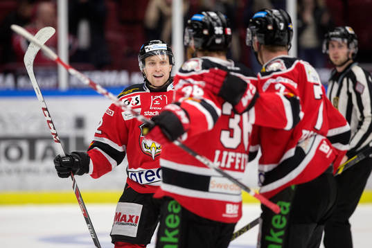 Malmö Redhawks David Liffiton jublar