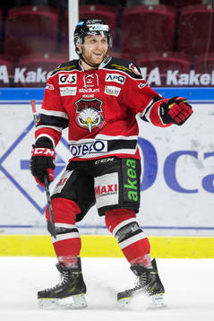 Malmö Redhawks Frederik jublar