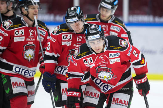 Malmö Redhawks Nils Andersson har gjort 8-1 för Redhawks