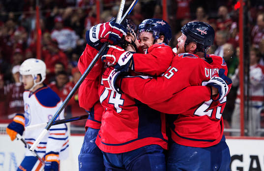 Washingtons John Carlson, Jay Beagle och Jason Chimera