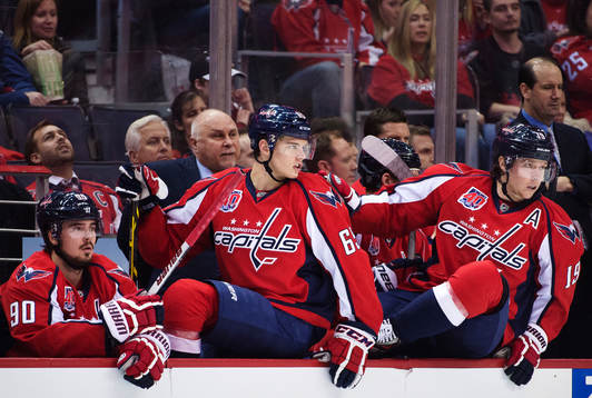 Washingtons Marcus Johansson, André Burakovsky och Nicklas
