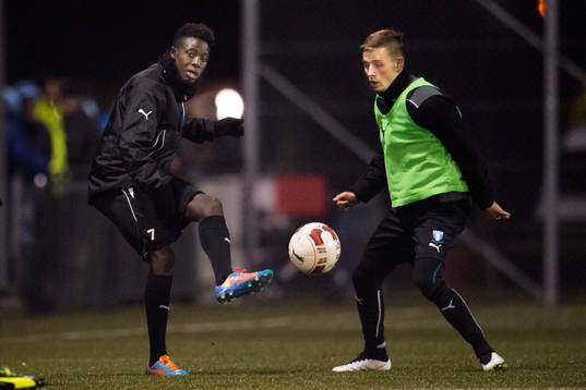 Malmö FFs Pa Konate och Petar Petrovic