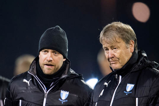Malmö FFs assisterande tränare Olof Persson och tränare