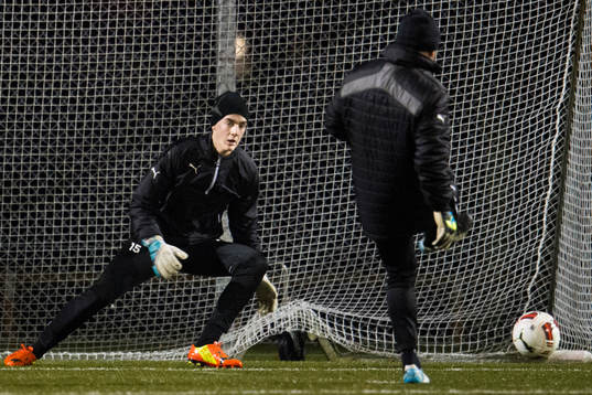 Malmö FFs ungdomsspelare målvakt Marko Johansson har