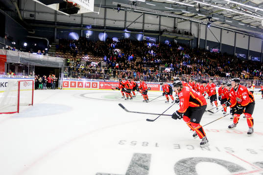 Luleås spelare jublar