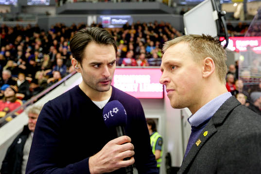 Skellefteås Bert Robertsson i Tv-intervju med Dusan