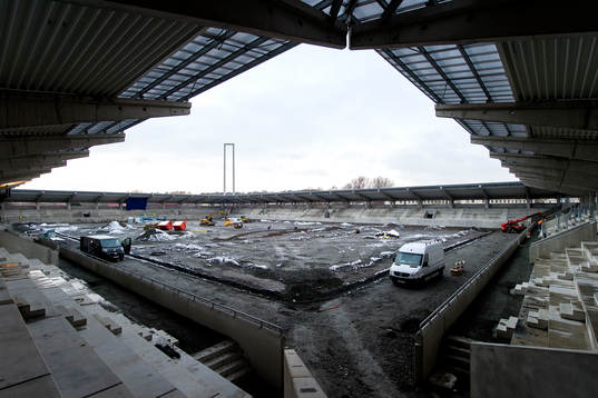 Häckens nya arena, Bravida Arena, börjar ta form