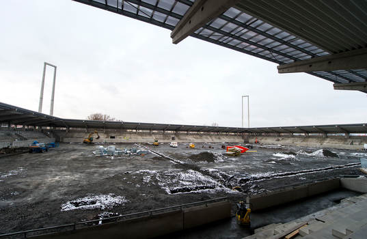 Häckens nya arena, Bravida Arena, börjar ta form