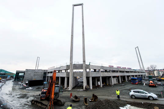 Häckens nya arena, Bravida Arena, börjar ta form