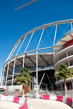 Khalifa International Stadium som renoveras