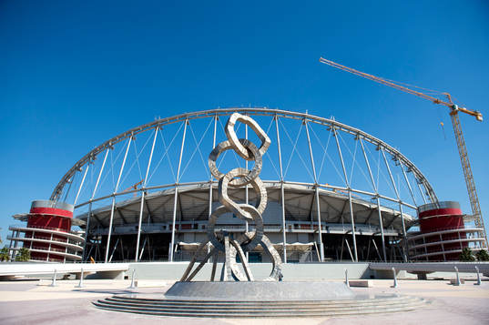 Khalifa International Stadium som renoveras
