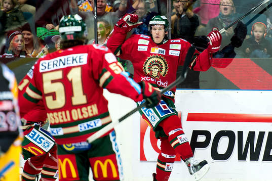 Frölundas Magnus Kahnberg jublar