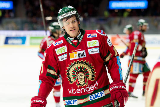 Frölundas Magnus Kahnberg är glad