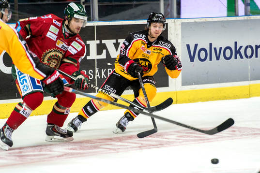 Luleås Lucas Wallmark (t v) och Mikael Wikstrand
