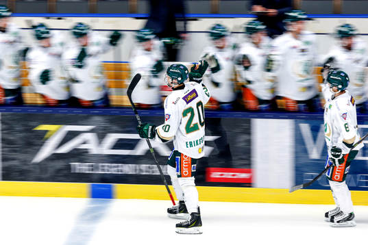 Färjestads Jakub Klepis jublar