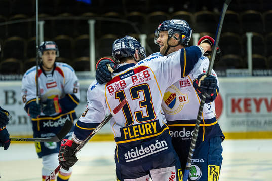 Djurgården Damien Fleury gör mål