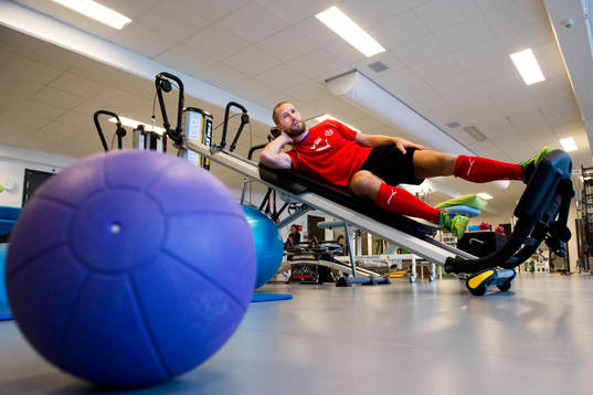 Helsingborgs Mattias Lindström är 34år och får träna
