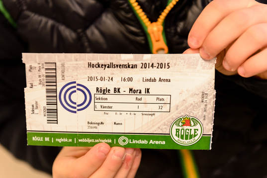 En matchbiljett