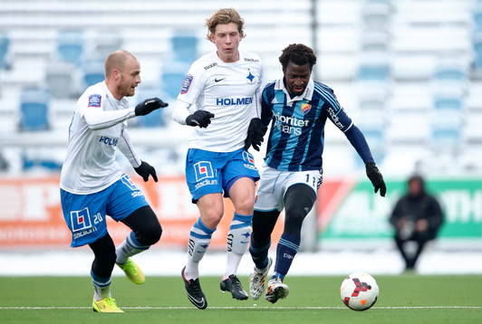 Norrköpings Emir Kujovic, Alexander Fransson och