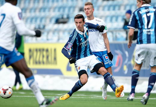 Djurgårdens Haris Radetinac och Norrköpings Filip