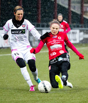 Rosengårds Therese Sjögran och Kristianstads Lorca Van De