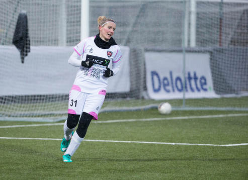 Rosengårds Anja Mittag jublar