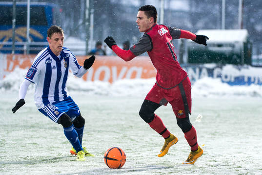 IFK Göteborgs Sören Rieks och Nordsjällands David Moberg