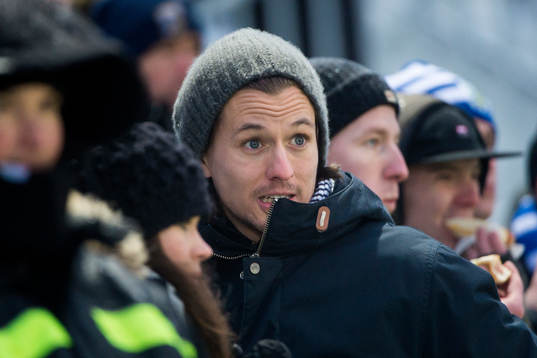 IFK Göteborgs Lasse Vibe på plats i publiken