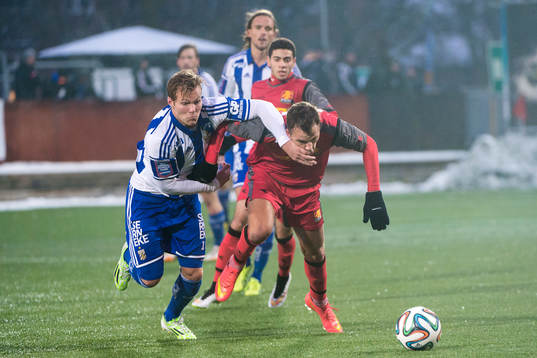 under träningsmatchen i fotboll mellan IFK Göteborg och