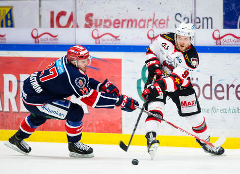 Malmö Redhawks Frederik Storm och Södertäljes Jacob