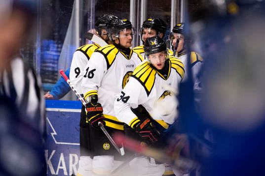 Brynäs Oscar Eklund, Daniel Brodin, Jacob Blomqvist och