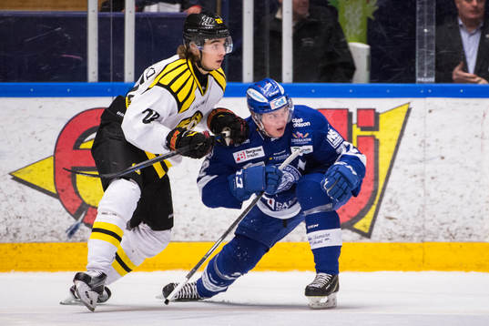 Brynäs Adam Brodecki och Leksands Martin Grönberg