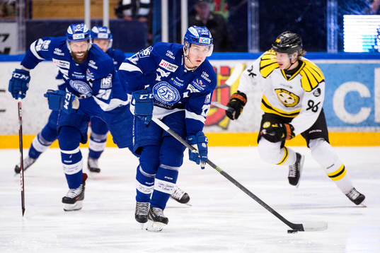 Leksands Joonas Rönnberg, Martin Grönberg  och Brynäs