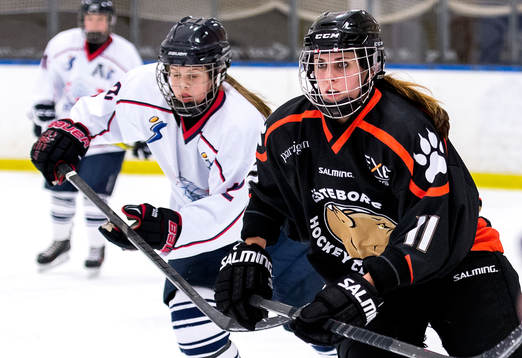 s Therése Allgulin och Linköping HC2:s Emma Härle
