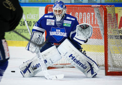 Karlskogas målvakt Joel Gistedt