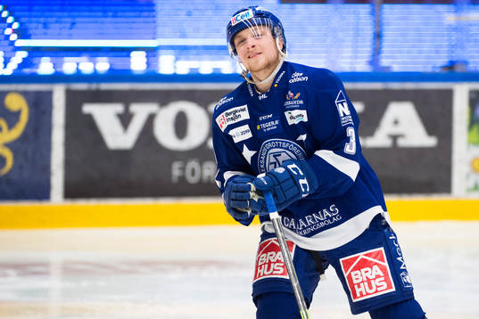 Leksands Linus Hultström jublar