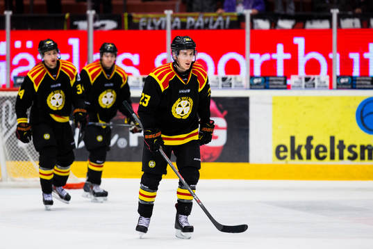 Brynäs Bill Sweatt ser deppig ut