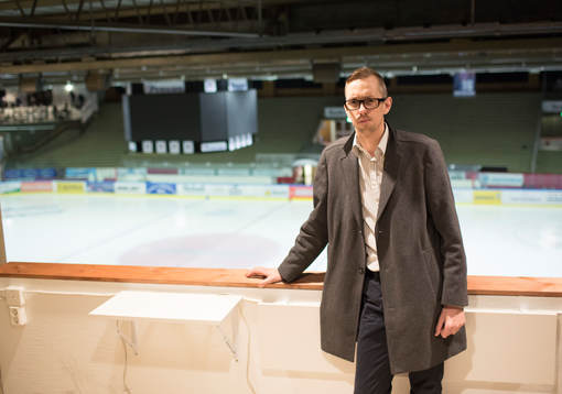 Expressens reporter Larsåke Grahn Wåhlen på plats i