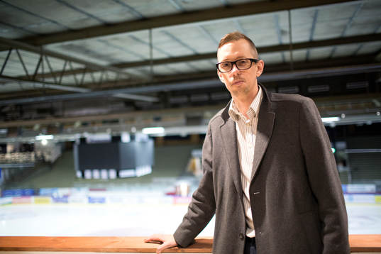 Expressens reporter Larsåke Grahn Wåhlen på plats i