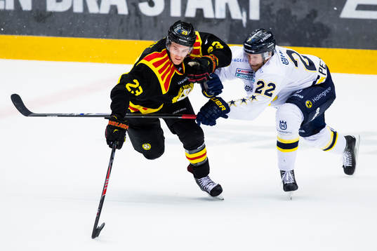 s David Petrasek i kamp om pucken