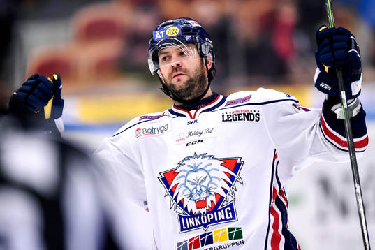 Linköpings Jeff Taffe jublar