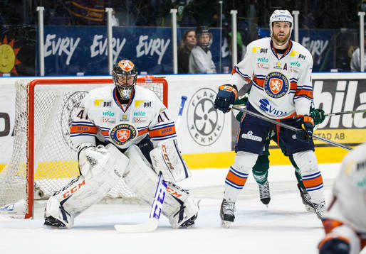 Växjös målvakt Cristopher Nihlstorp och Alexander