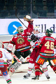 Frölundas målvakt Linus Fernström
