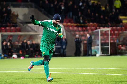 Hammarbys Kennedy Bakircioglu jublar