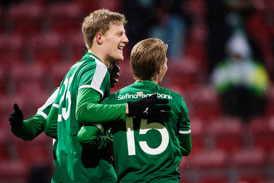 Hammarbys Lars Saetra jublar