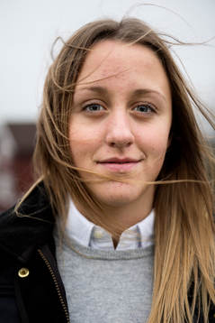 Ishockeyspelaren Hanna Olsson som spelar med pojkar SH84