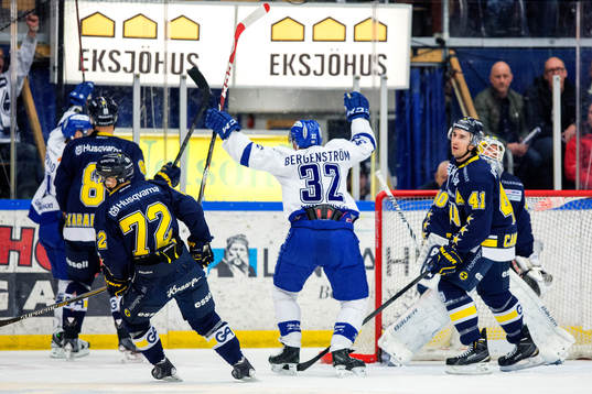 Leksands Jens Bergenström jublar
