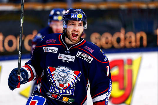 Linköpings Jacob Micflikier jublar
